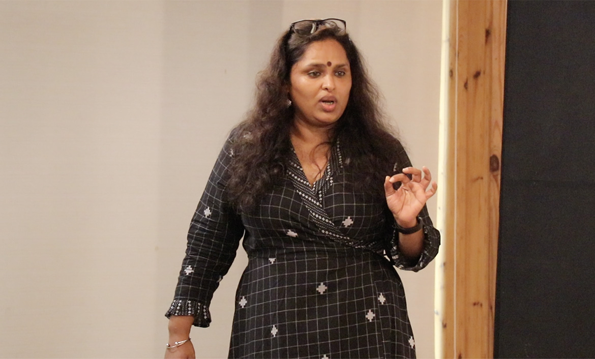 An acclaimed casting director Tess Joseph at Actor Prepares for a Guest Lecture.